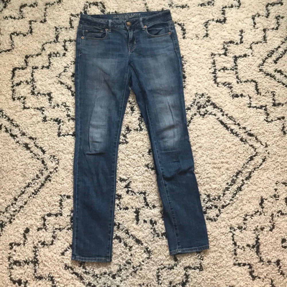 Medium wash American Eagle Skinny Stretch